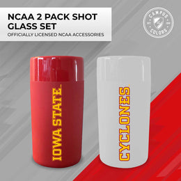Iowa State Cyclones College and University 2-Pack Shot Glasses - Team Color