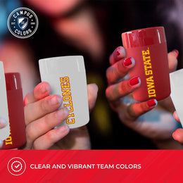 Iowa State Cyclones College and University 2-Pack Shot Glasses - Team Color