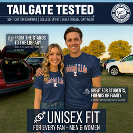 Illinois Fighting Illini NCAA Adult Unisex Starting Fresh T-Shirt - Navy Heather