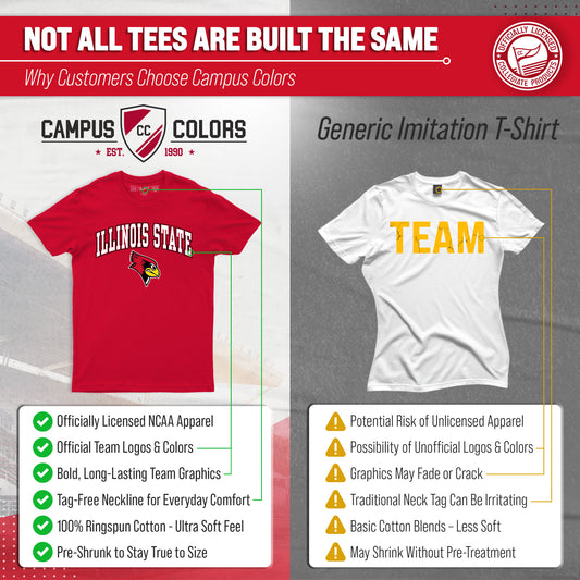 Illinois State Redbirds NCAA Adult Gameday Cotton T-Shirt - Red