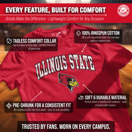 Illinois State Redbirds NCAA Adult Gameday Cotton T-Shirt - Red