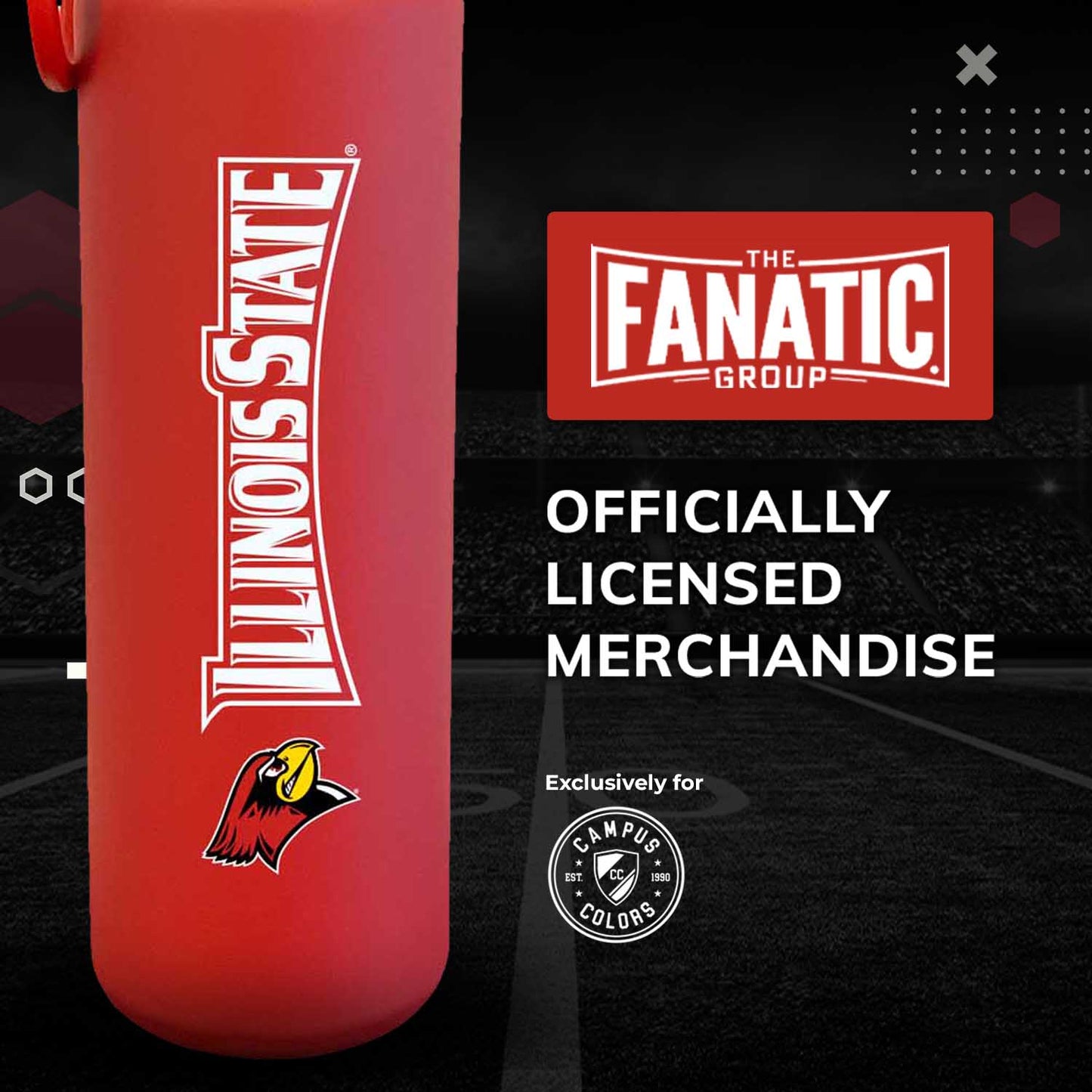 Illinois State Redbirds NCAA Stainless Steel Water Bottle - Red