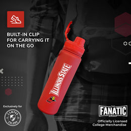 Illinois State Redbirds NCAA Stainless Steel Water Bottle - Red