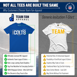 Indianapolis Colts NFL Adult Modern Endzone Tag-Less T-Shirt - Royal