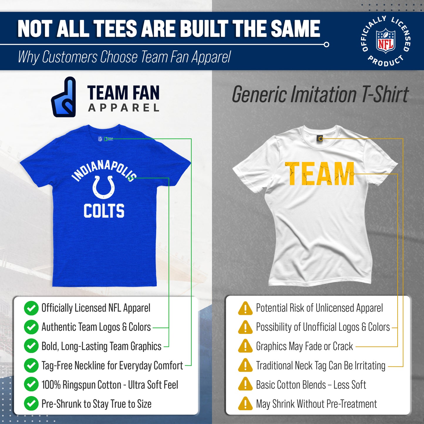 Indianapolis Colts NFL Adult Gameday T-Shirt - Royal