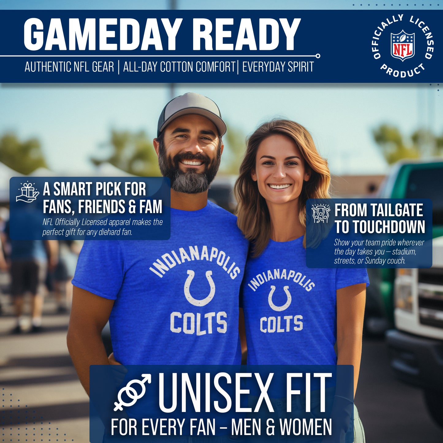 Indianapolis Colts NFL Adult Gameday T-Shirt - Royal