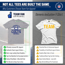Indianapolis Colts NFL Adult Property Of T-Shirt - Sport Gray