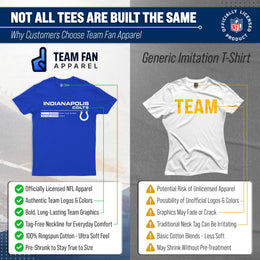 Indianapolis Colts Adult NFL Speed Stat Sheet T-Shirt - Royal