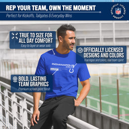 Indianapolis Colts Adult NFL Speed Stat Sheet T-Shirt - Royal