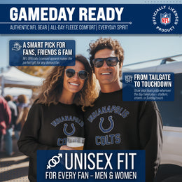 Indianapolis Colts NFL Adult Gameday Football Crewneck Sweatshirt - Black