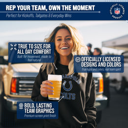 Indianapolis Colts NFL Adult Gameday Football Crewneck Sweatshirt - Black