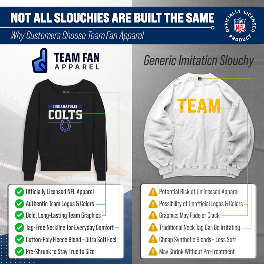 Indianapolis Colts NFL Womens Charcoal Crew Neck Football Apparel - Charcoal