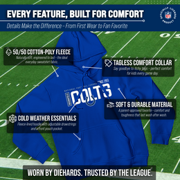 Indianapolis Colts NFL Adult Unisex Modern Endzone Soft Fleece Hooded Sweatshirt - Royal