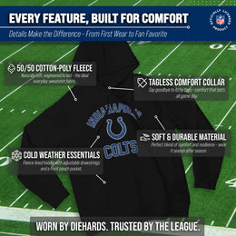 Indianapolis Colts NFL Adult Gameday Hooded Sweatshirt - Black