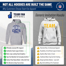 Indianapolis Colts NFL Adult Property Of Hooded Sweatshirt - Sport Gray