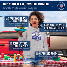 Indianapolis Colts NFL Adult Property Of Hooded Sweatshirt - Sport Gray