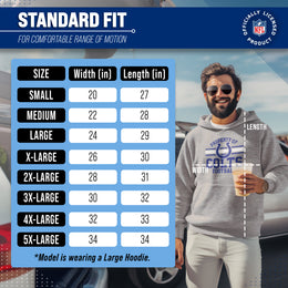 Indianapolis Colts NFL Adult Property Of Hooded Sweatshirt - Sport Gray