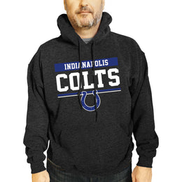 Indianapolis Colts NFL Adult Gameday Charcoal Hooded Sweatshirt - Charcoal