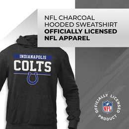 Indianapolis Colts NFL Adult Gameday Charcoal Hooded Sweatshirt - Charcoal