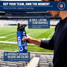 Indianapolis Colts NFL 34Oz Native Quencher Water Bottle - Royal