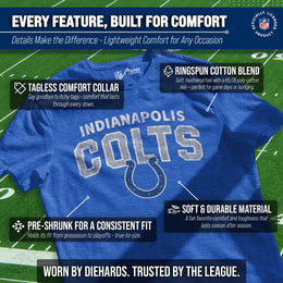 Indianapolis Colts NFL Starting Fresh Short Sleeve Heather T-Shirt - Royal