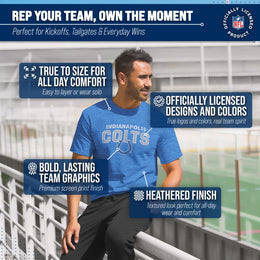 Indianapolis Colts NFL Starting Fresh Short Sleeve Heather T-Shirt - Royal