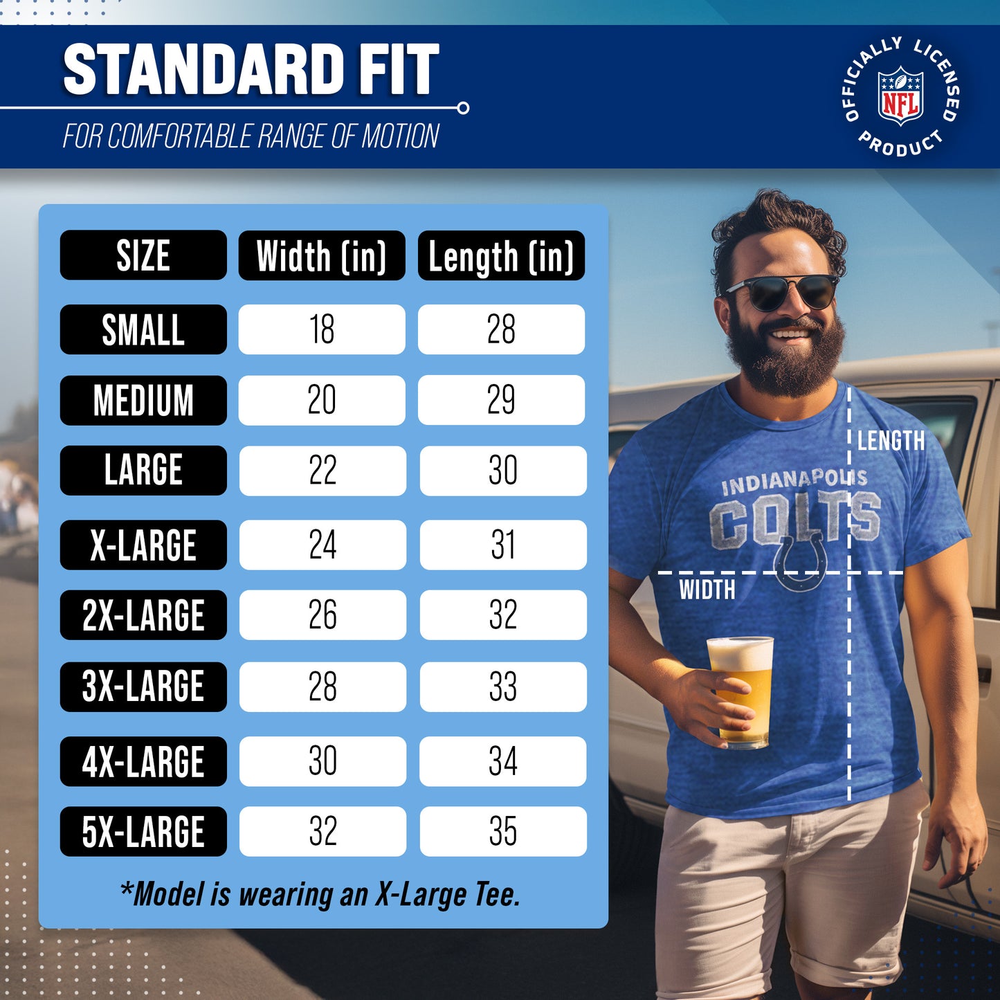 Indianapolis Colts NFL Starting Fresh Short Sleeve Heather T-Shirt - Royal