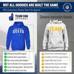 Indianapolis Colts NFL Adult Unisex Starting Fresh Ultra Soft Fleece Hooded Sweatshirt - Royal