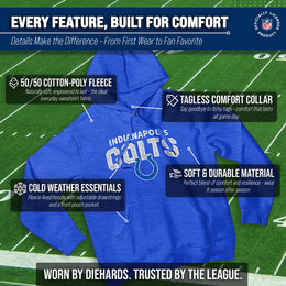 Indianapolis Colts NFL Adult Unisex Starting Fresh Ultra Soft Fleece Hooded Sweatshirt - Royal