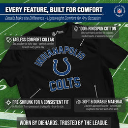 Indianapolis Colts NFL Youth Gameday Football T-Shirt - Black