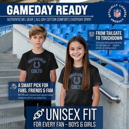Indianapolis Colts NFL Youth Gameday Football T-Shirt - Black