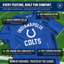 Indianapolis Colts NFL Youth Gameday Football T-Shirt - Royal