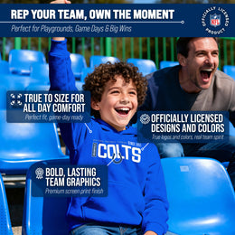 Indianapolis Colts NFL Youth Modern Endzone Football Fleece Hooded Sweatshirt - Royal