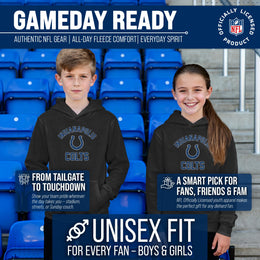 Indianapolis Colts NFL Youth Gameday Hooded Sweatshirt - Black