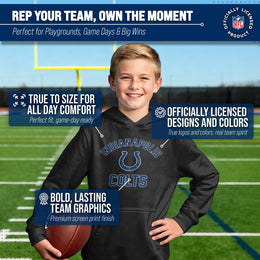 Indianapolis Colts NFL Youth Gameday Hooded Sweatshirt - Black