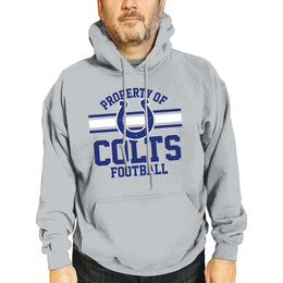 Indianapolis Colts NFL Adult Property Of Hooded Sweatshirt - Sport Gray