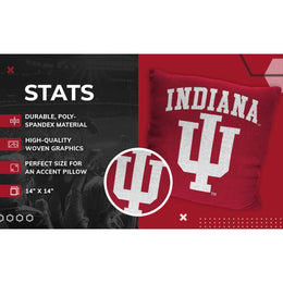 Indiana Hoosiers NCAA Decorative Pillow - Crimson
