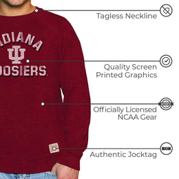 Indiana Hoosiers Adult University Crewneck - Crimson