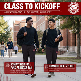 Indiana Hoosiers NCAA Men’s University Cloud Jersey Performance Jogger Pants with Drawstring Waistband - Black Heather
