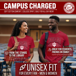 Indiana Hoosiers NCAA Adult Unisex Overtime Classics T-Shirt - Cardinal
