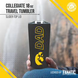 Iowa Hawkeyes NCAA Stainless Steel Travel Tumbler for Dad - Black