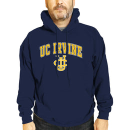 UC-Irvine Anteaters Adult Arch & Logo Soft Style Gameday Hooded Sweatshirt - Navy