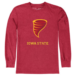 Iowa State Cyclones NCAA MVP Adult Long-Sleeve Shirt - Cardinal Heather