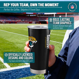 Jacksonville Jaguars NFL 20oz Gameday Stainless Steel Tumbler - Black