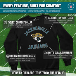 Jacksonville Jaguars NFL Adult Gameday Football Crewneck Sweatshirt - Black