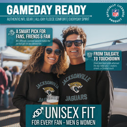 Jacksonville Jaguars NFL Adult Gameday Football Crewneck Sweatshirt - Black