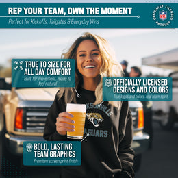 Jacksonville Jaguars NFL Adult Gameday Football Crewneck Sweatshirt - Black
