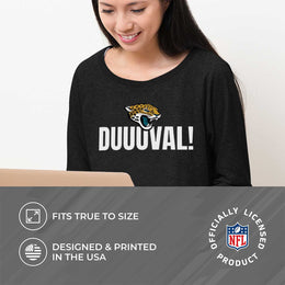 Jacksonville Jaguars NFL Womens Team Slogan Crew Neck - Black