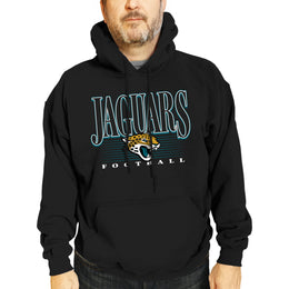 Jacksonville Jaguars NFL Adult Unisex Overtime Blueprint Soft Fleece Hooded Sweatshirt - Black