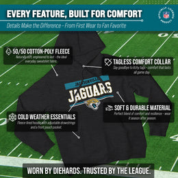 Jacksonville Jaguars NFL Adult Gameday Charcoal Hooded Sweatshirt - Charcoal